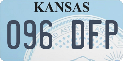 KS license plate 096DFP