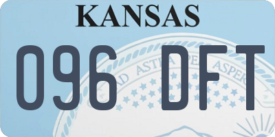 KS license plate 096DFT