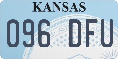 KS license plate 096DFU