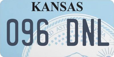 KS license plate 096DNL