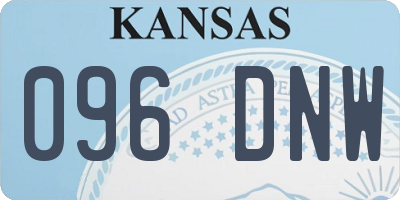 KS license plate 096DNW
