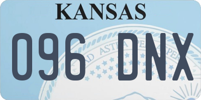 KS license plate 096DNX