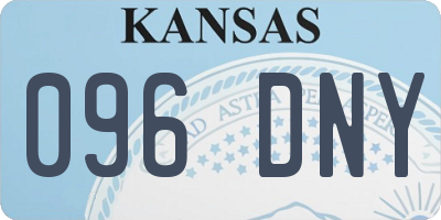 KS license plate 096DNY