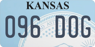 KS license plate 096DOG