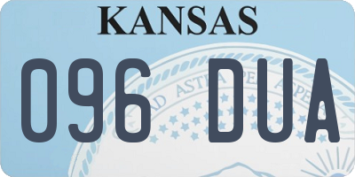KS license plate 096DUA