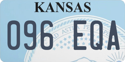 KS license plate 096EQA