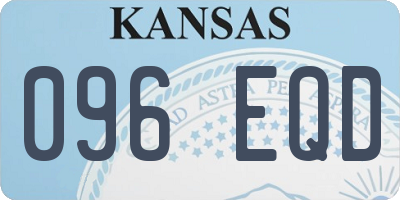 KS license plate 096EQD