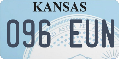 KS license plate 096EUN