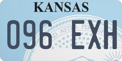 KS license plate 096EXH