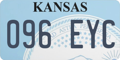 KS license plate 096EYC