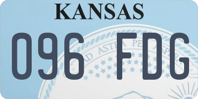 KS license plate 096FDG