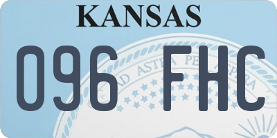 KS license plate 096FHC
