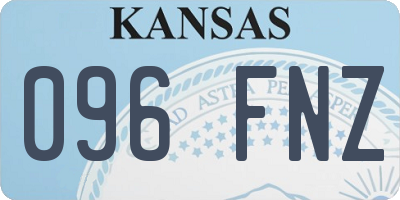 KS license plate 096FNZ