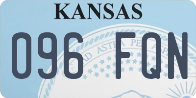 KS license plate 096FQN