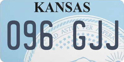 KS license plate 096GJJ