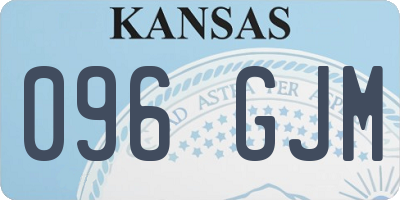KS license plate 096GJM