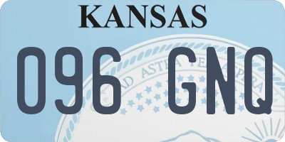 KS license plate 096GNQ