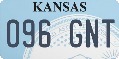 KS license plate 096GNT