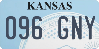 KS license plate 096GNY