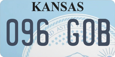 KS license plate 096GOB