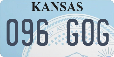 KS license plate 096GOG