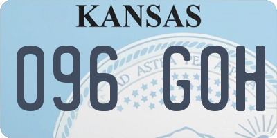 KS license plate 096GOH