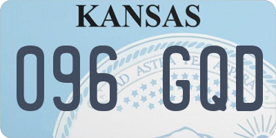 KS license plate 096GQD