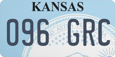 KS license plate 096GRC