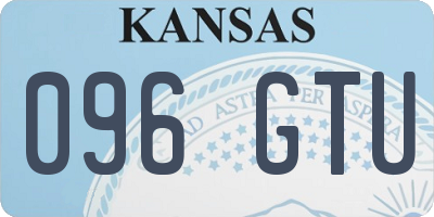 KS license plate 096GTU