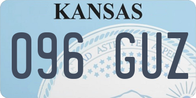 KS license plate 096GUZ