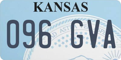KS license plate 096GVA