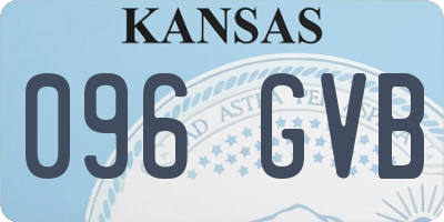 KS license plate 096GVB