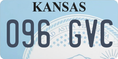 KS license plate 096GVC