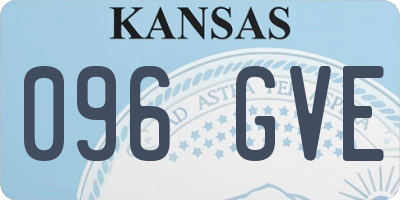 KS license plate 096GVE