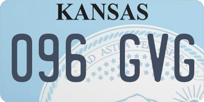 KS license plate 096GVG