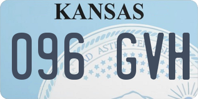 KS license plate 096GVH