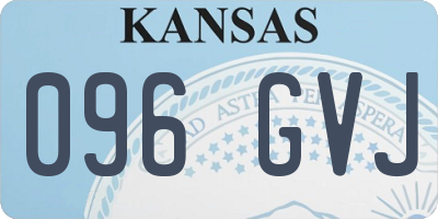 KS license plate 096GVJ
