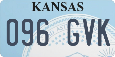 KS license plate 096GVK