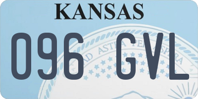 KS license plate 096GVL