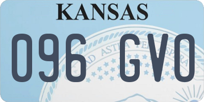 KS license plate 096GVO