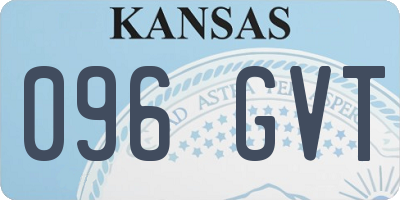 KS license plate 096GVT