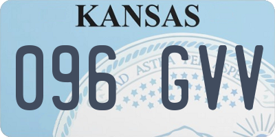 KS license plate 096GVV