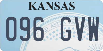 KS license plate 096GVW