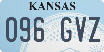 KS license plate 096GVZ