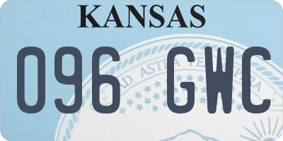 KS license plate 096GWC