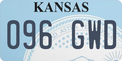 KS license plate 096GWD