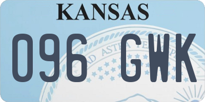 KS license plate 096GWK