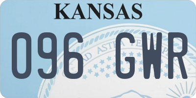 KS license plate 096GWR