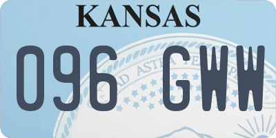 KS license plate 096GWW