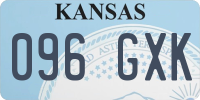 KS license plate 096GXK